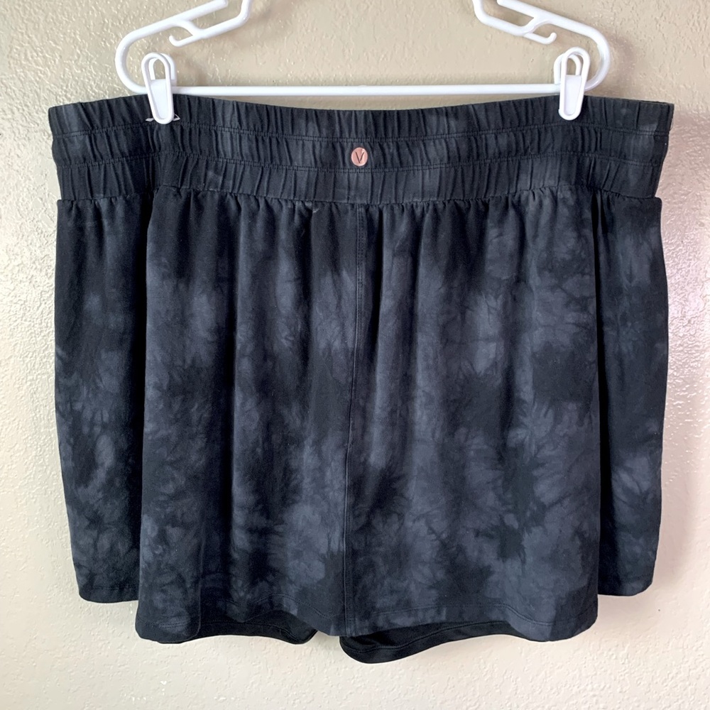 LIVI Black Tie Dye Drawstring Waist Athletic Skort Size 22/28 - Picture 5 of 8